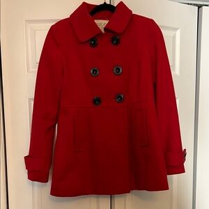 Women’s Red Peacoat